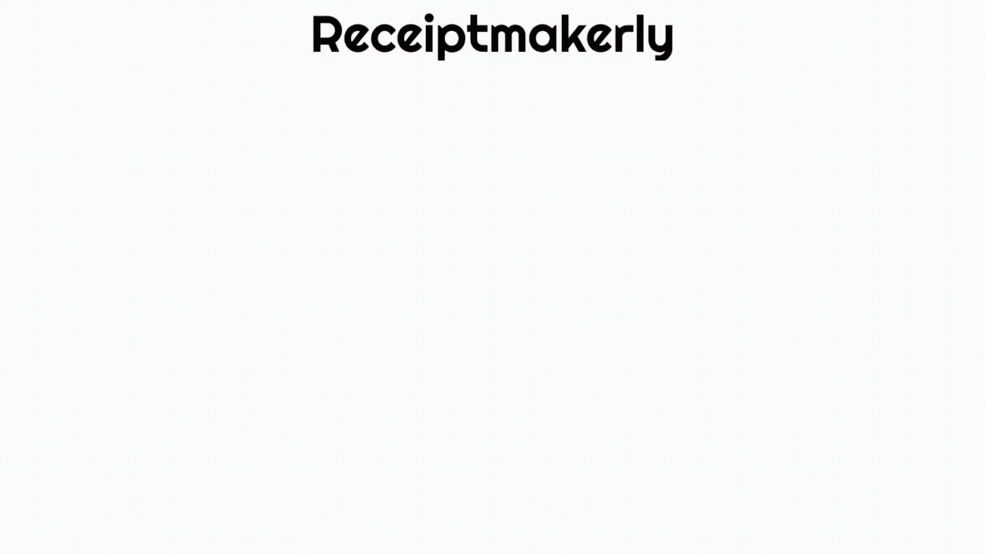 Generate sales receipt using Receiptmakerly